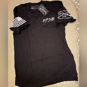 Grunt Style camouflage flag cotton t shirt NWT NIP